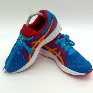ASICS Jolt 2 Running Athletic Shoe 1014A185 Red Blue Yellow Sneakers Women’s 7.0